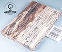 Buche gestockt stabilisiert Griffschalen| 140x44x9 | ACRYHOLZ | Messergriff 1567