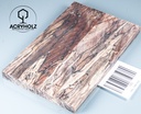 Buche gestockt stabilisiert Griffschalen| 140x44x9 | ACRYHOLZ | Messergriff 1567