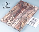 Buche gestockt stabilisiert Griffschalen| 140x40x10 | plexiholz | Messergriff 0277