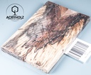 Buche gestockt stabilisiert Griffschalen| 140x40x10 | plexiholz | Messergriff 0277