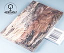 Buche gestockt stabilisiert Griffschalen| 140x44x9 | ACRYHOLZ | Messergriff 1567