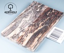 Buche gestockt stabilisiert Griffschalen| 140x40x10 | plexiholz | Messergriff 0277
