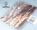 Buche gestockt stabilisiert Griffschalen| 140x44x9 | ACRYHOLZ | Messergriff 1567