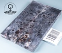 Pappel Griffschalen stabilisiert | 140x40x10| plexiholz | Messer | Griffholz 1493