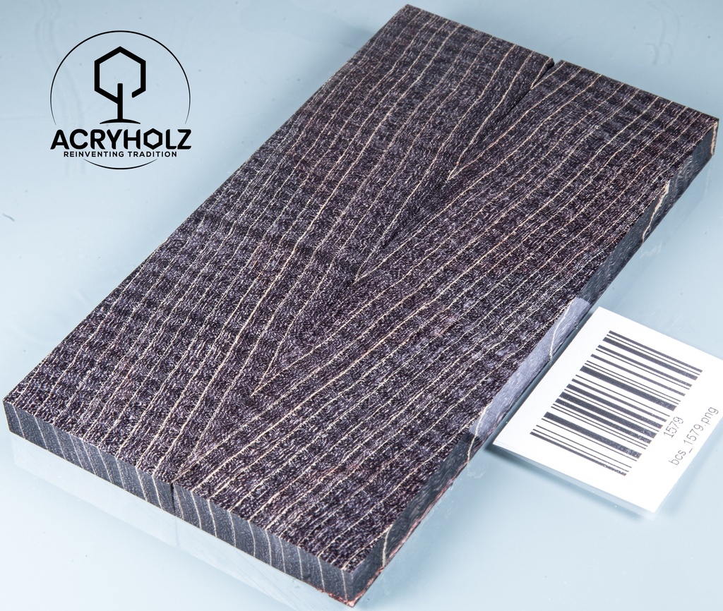 Walnuss Griffschalen stabilisiert | 120x40x8 | plexiholz | 8540