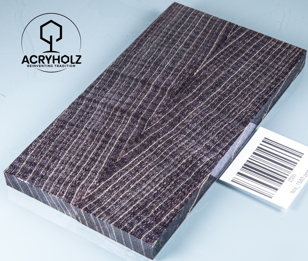 Walnuss Griffschalen stabilisiert | 120x40x8 | plexiholz | 8540