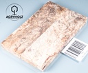 Linde Maserholz | 135x40x10 | ACRYHOLZ | stabilisiertes Griffmaterial 1581