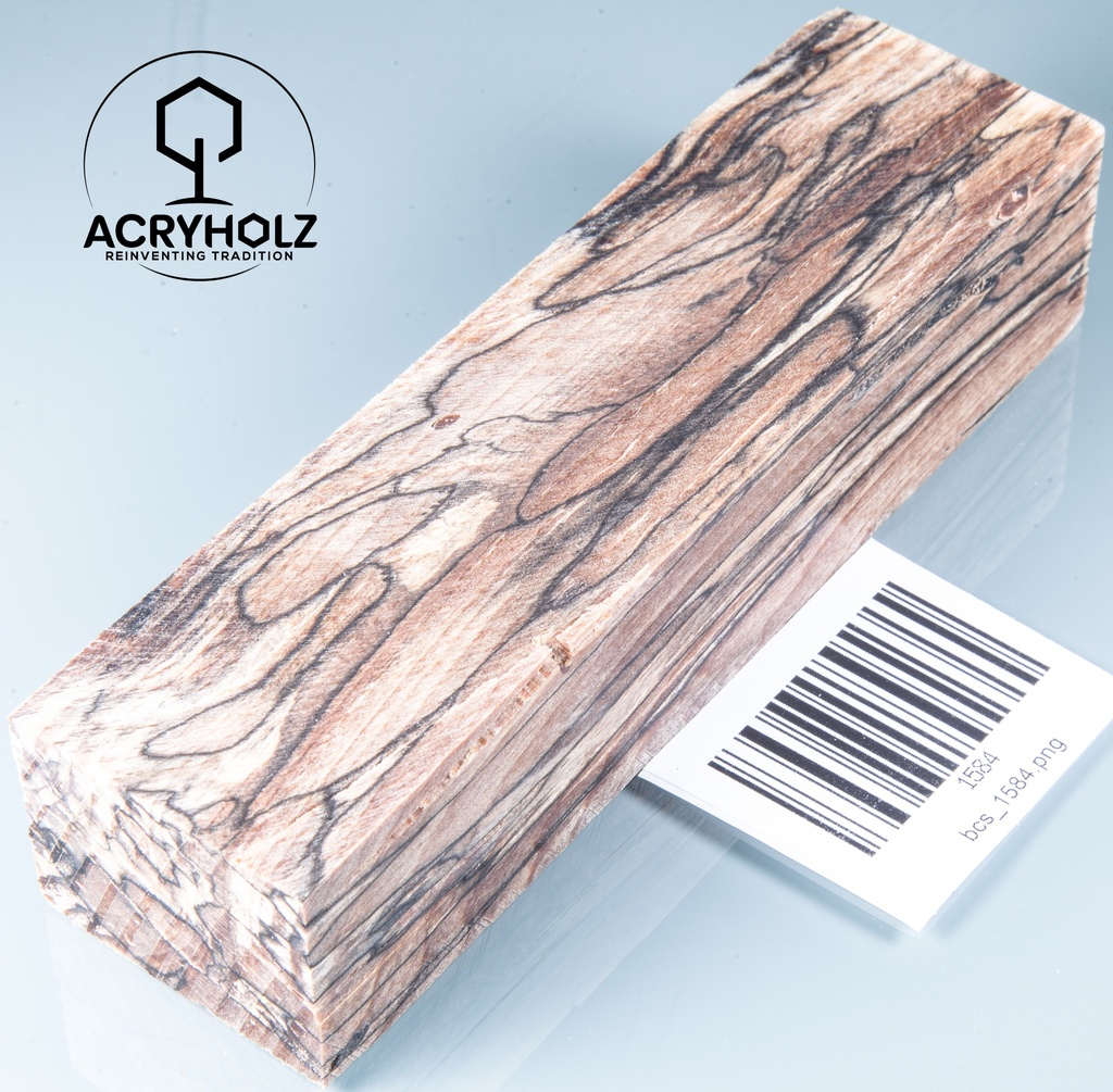 Buche gestockt stabilisiert Griffblock | 120x42x29 | Messergriff 1335