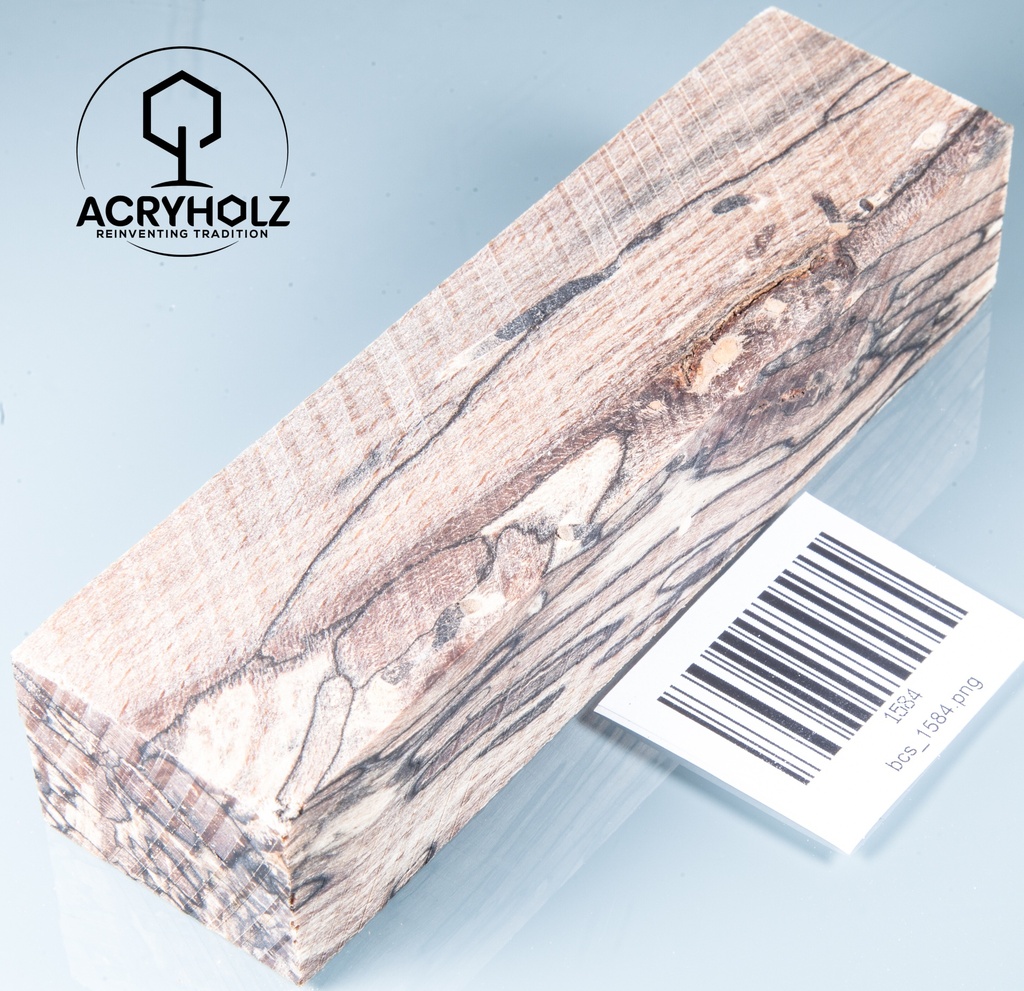 Buche gestockt stabilisiert Griffblock | 120x42x29 | Messergriff 1335