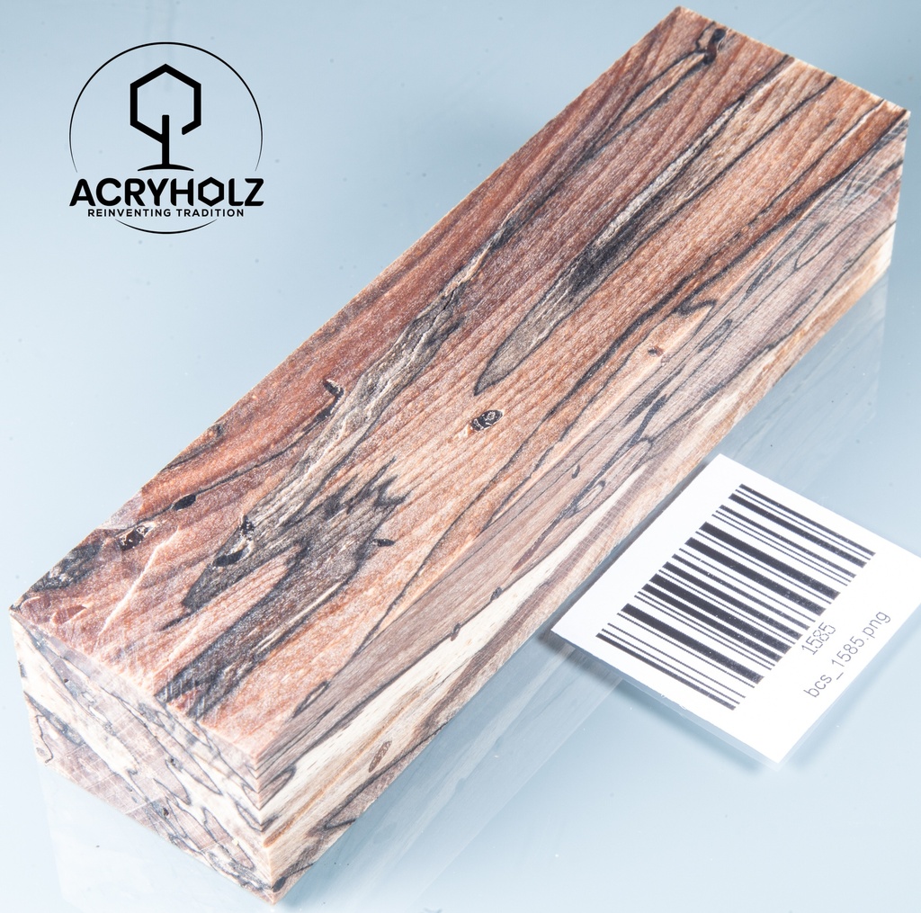 Buche gestockt stabilisiert Griffblock | 120x42x29 | Messergriff 1335