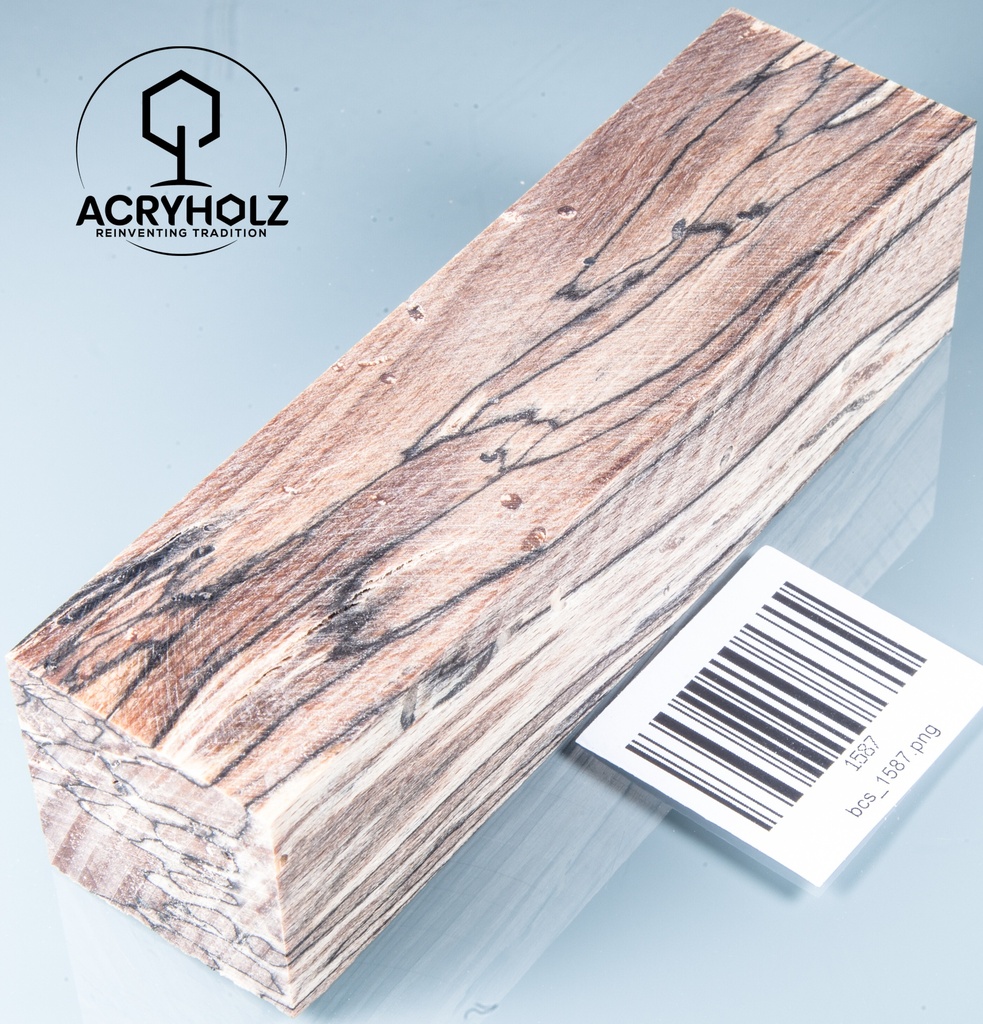 Buche gestockt stabilisiert Griffblock | 120x42x29 | Messergriff 1335