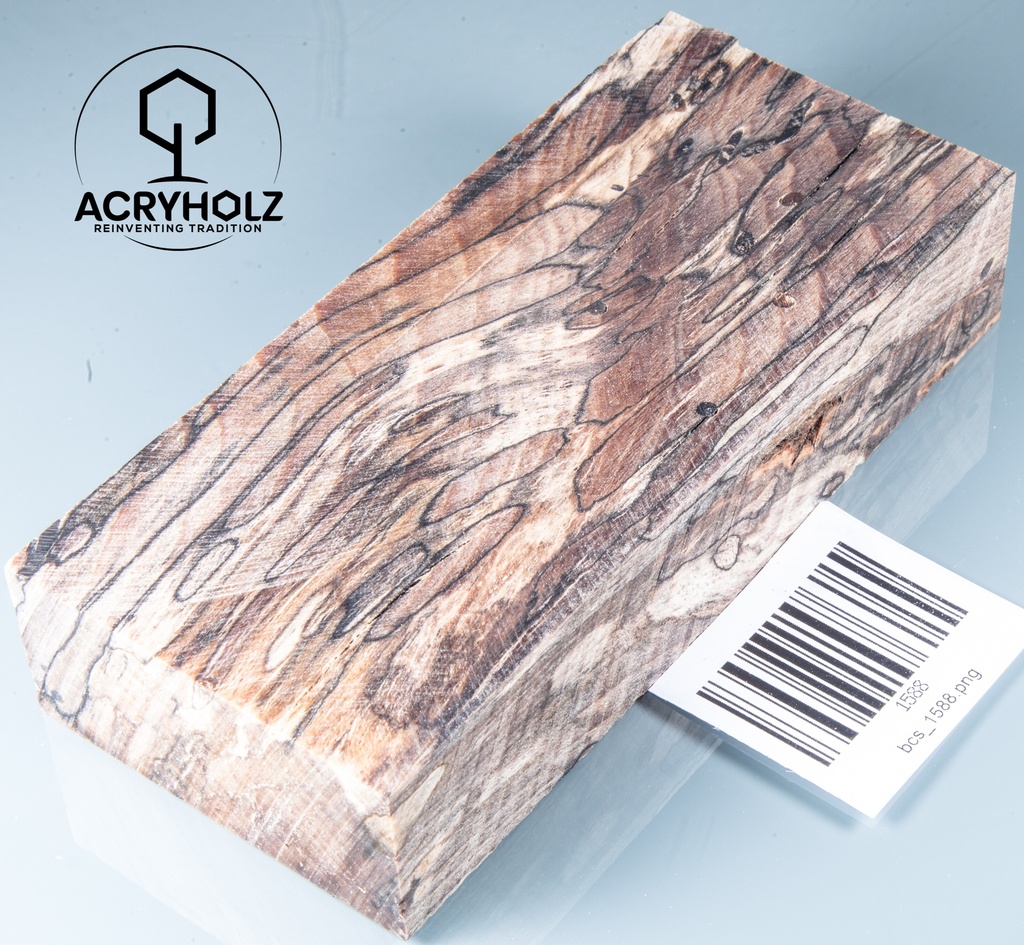 Buche gestockt stabilisiert Griffblock | 120x42x29 | Messergriff 1335
