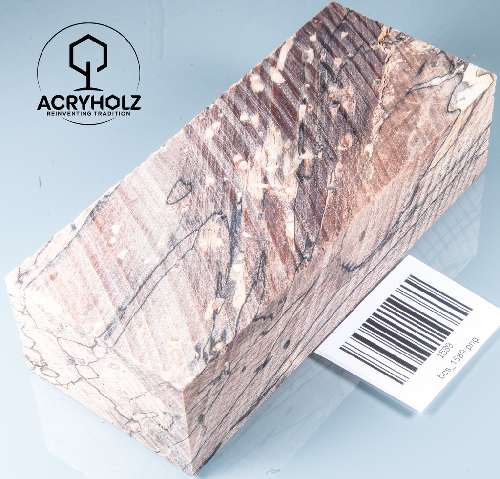 Buche gestockt stabilisiert Griffblock | 120x42x29 | Messergriff 1335