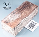 Buche gestockt stabilisiert Griffblock | 120x42x29 | Messergriff 1335