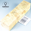 Pappel Maser stabilisiert Griffblock | 145x50x30 | plexiholz | Messergriff 0390