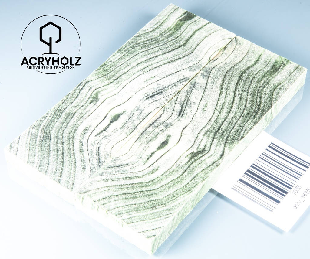 Pappel Griffschalen stabilisiert | 120x40x10| plexiholz | Messer | Griffholz 0356
