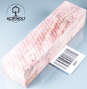 Pappel Maser stabilisiert Griffblock | 145x50x30 | plexiholz | Messergriff 0390