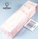 Pappel Maser stabilisiert Griffblock | 145x50x30 | plexiholz | Messergriff 0390