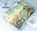 Box Elder Maser stabilisiert | acryholz | 140x40x10 | Griffschalenpaar 1671