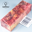 Kastanie Maser stabilisiert | 120x40x40 | plexiholz | Buckeye Griffblock 0753