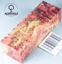 Kastanie Maser stabilisiert | 120x40x40 | plexiholz | Buckeye Griffblock 0753