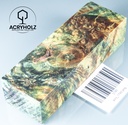 Kastanie Maser stabilisiert | 120x40x40 | plexiholz | Buckeye Griffblock 0753
