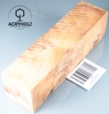 Pappel Maser stabilisiert Griffblock | 145x50x30 | plexiholz | Messergriff 0390