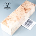 Esche Maser Griffblock stabilisiert | 140x40x30 | plexiholz | 0328