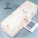 Esche Maser Griffblock stabilisiert | 140x40x30 | plexiholz | 0328