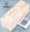 Esche Maser Griffblock stabilisiert | 140x40x30 | plexiholz | 0328