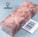 Kastanie Maser stabilisiert | 120x40x40 | plexiholz | Buckeye Griffblock 0753