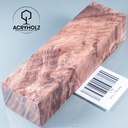 Kastanie Maser stabilisiert | 120x40x40 | plexiholz | Buckeye Griffblock 0753