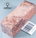 Kastanie Maser stabilisiert | 120x40x40 | plexiholz | Buckeye Griffblock 0753