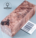 Kastanie Maser stabilisiert | 120x40x40 | plexiholz | Buckeye Griffblock 0753
