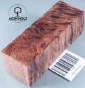 Kastanie Maser stabilisiert | 120x40x40 | plexiholz | Buckeye Griffblock 0753