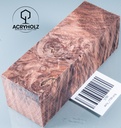 Kastanie Maser stabilisiert | 120x40x40 | plexiholz | Buckeye Griffblock 0753