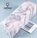 Kastanie Maser stabilisiert | 120x40x40 | plexiholz | Buckeye Griffblock 0753