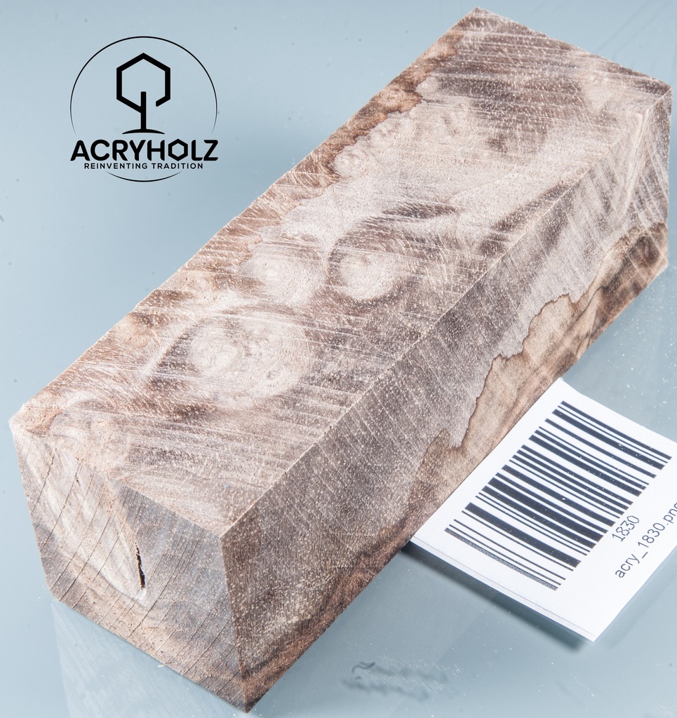 Walnuss Griffblock stabilisiert | 130x50x30 | plexiholz | 1349
