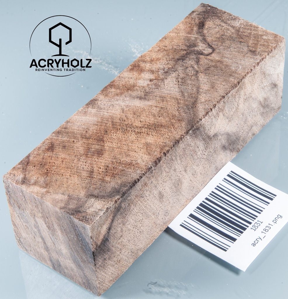 Walnuss Griffblock stabilisiert | 130x50x30 | plexiholz | 1349