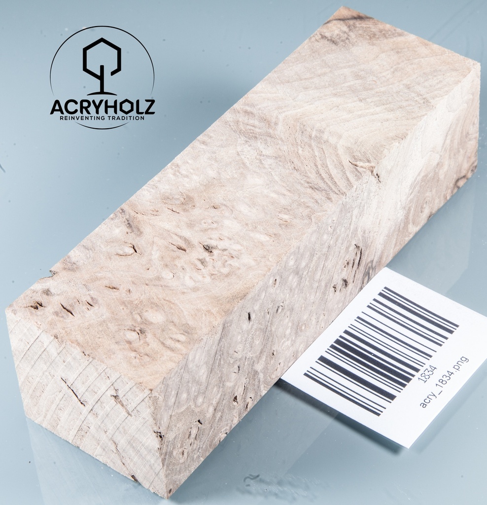 Walnuss Griffblock stabilisiert | 130x50x30 | plexiholz | 1349