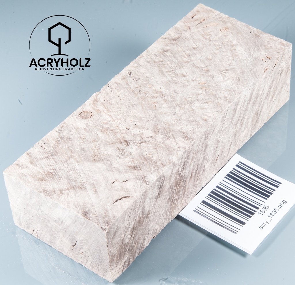 Walnuss Griffblock stabilisiert | 130x50x30 | plexiholz | 1349