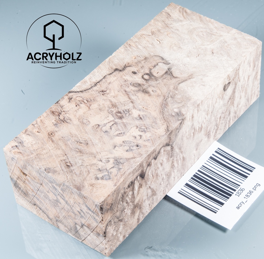 Walnuss Griffblock stabilisiert | 130x50x30 | plexiholz | 1349
