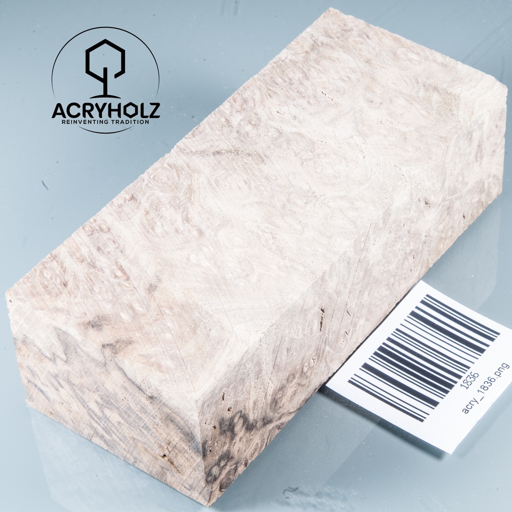 Walnuss Griffblock stabilisiert | 130x50x30 | plexiholz | 1349