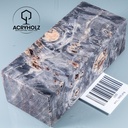 Kastanie Maser stabilisiert | 100x50x40 | plexiholz | Buckeye Modblock 0757