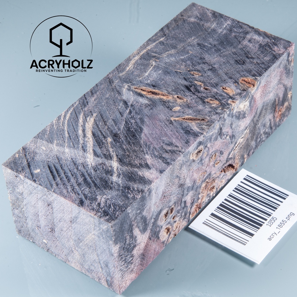 Kastanie Maser stabilisiert | 100x50x40 | plexiholz | Buckeye Modblock 0757