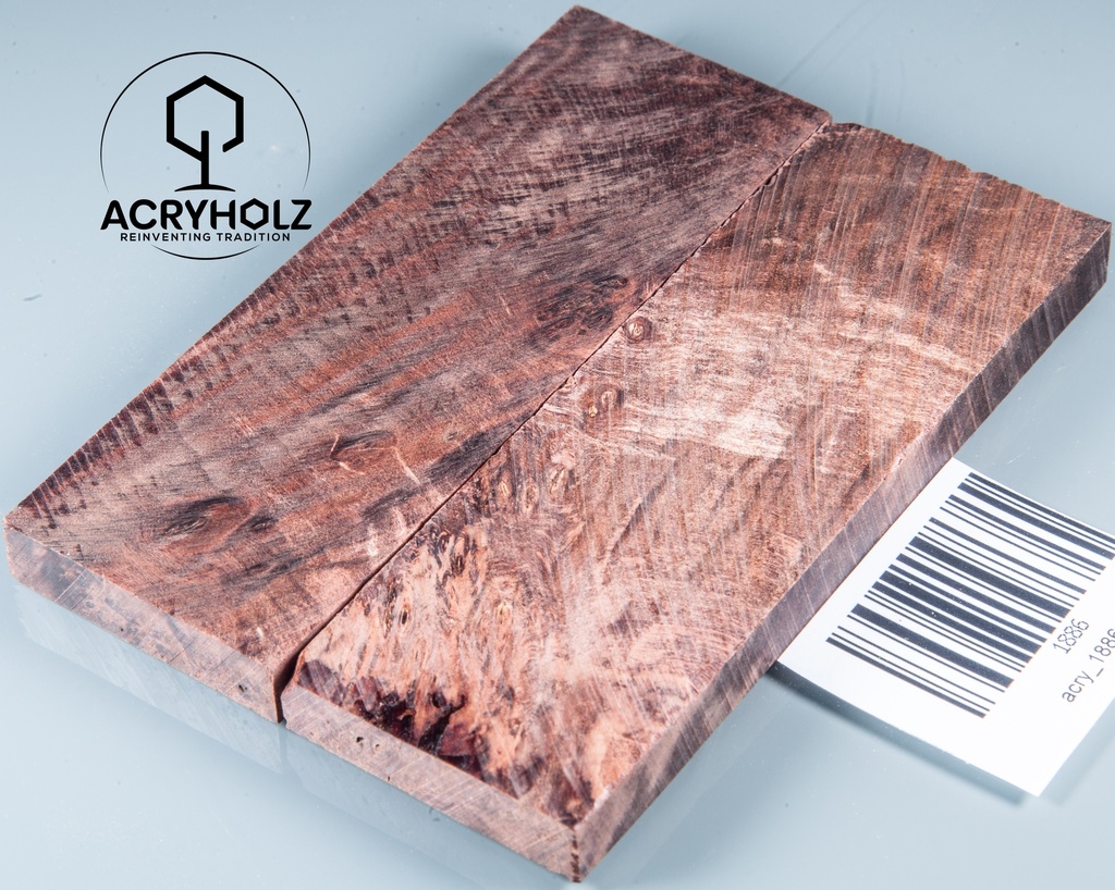 Kastanie Maser stabilisiert | 120x45x10 | acryholz | schalenpaar 1513