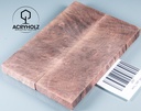 Kastanie Maser stabilisiert | 120x40x10 | plexiholz | buckeye schalenpaar 0713