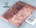 Kastanie Maser stabilisiert | 120x45x10 | acryholz | schalenpaar 1513