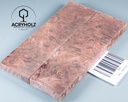 Kastanie Maser stabilisiert | 120x40x10 | plexiholz | buckeye schalenpaar 0713