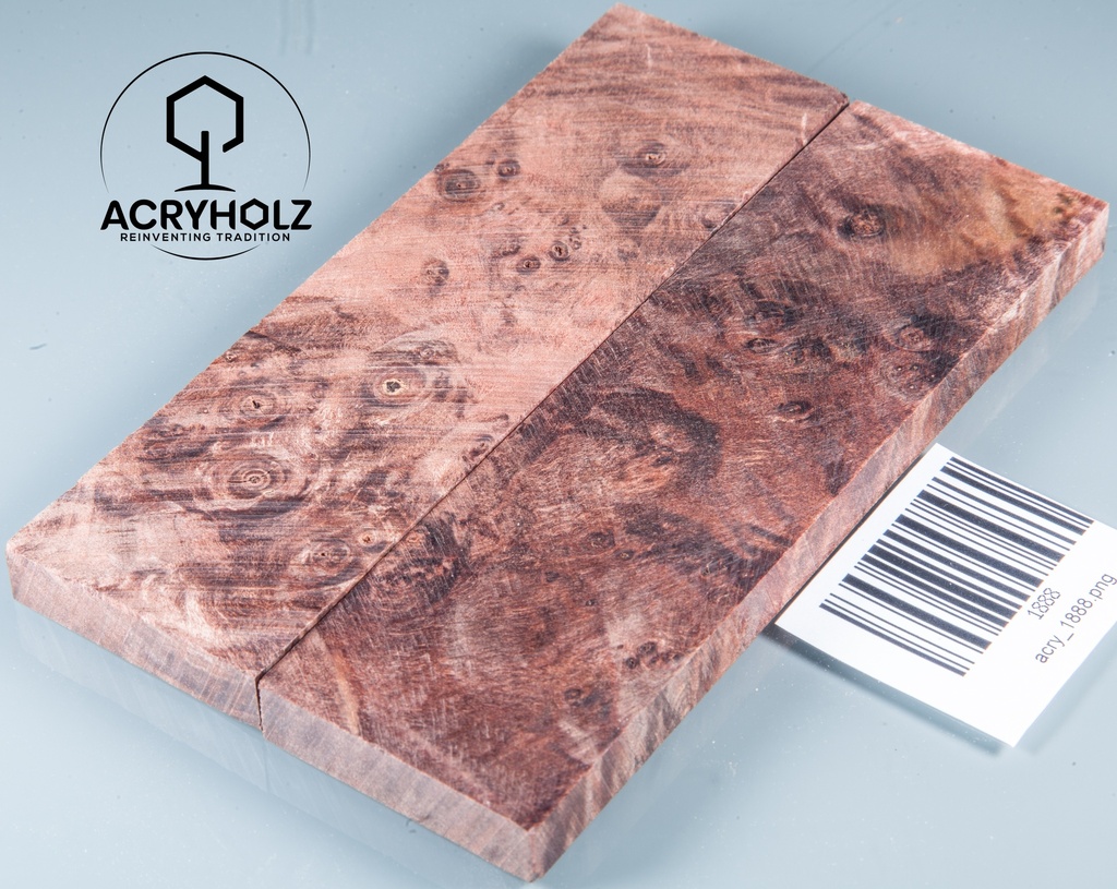 Kastanie Maser stabilisiert | 120x45x10 | acryholz | schalenpaar 1513